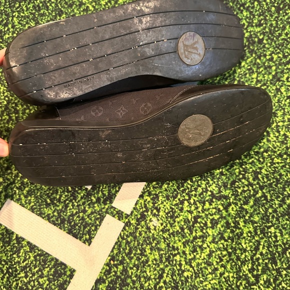 Louis vuitton black monogram leather canvas Trainers/ Shoes Men’s size 9US/39EU - Picture 6 of 7